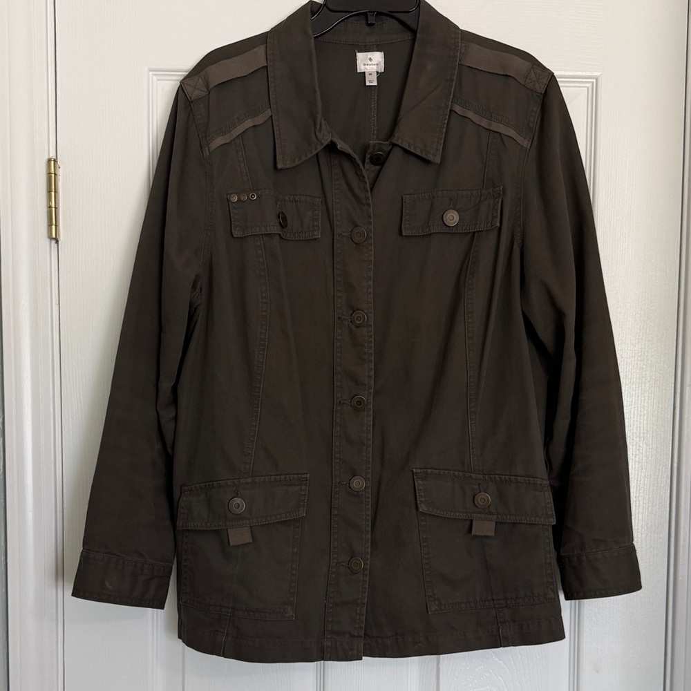 dressbarn Olive Green Utility Jacket